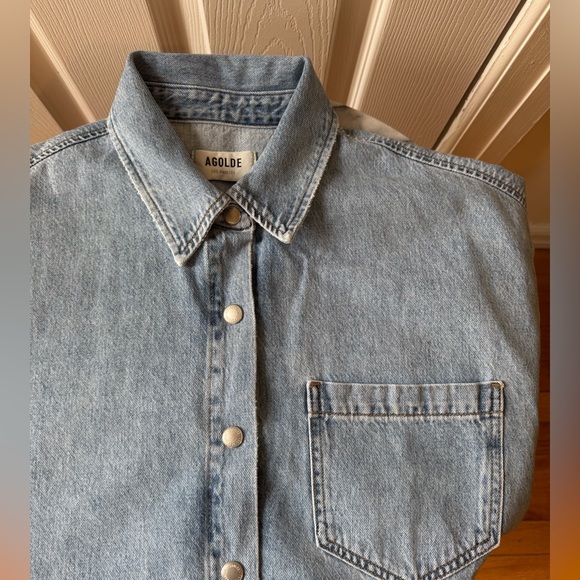 AGOLDE RONA BOX SHIRT IN EFFECT - Picture 11 of 12